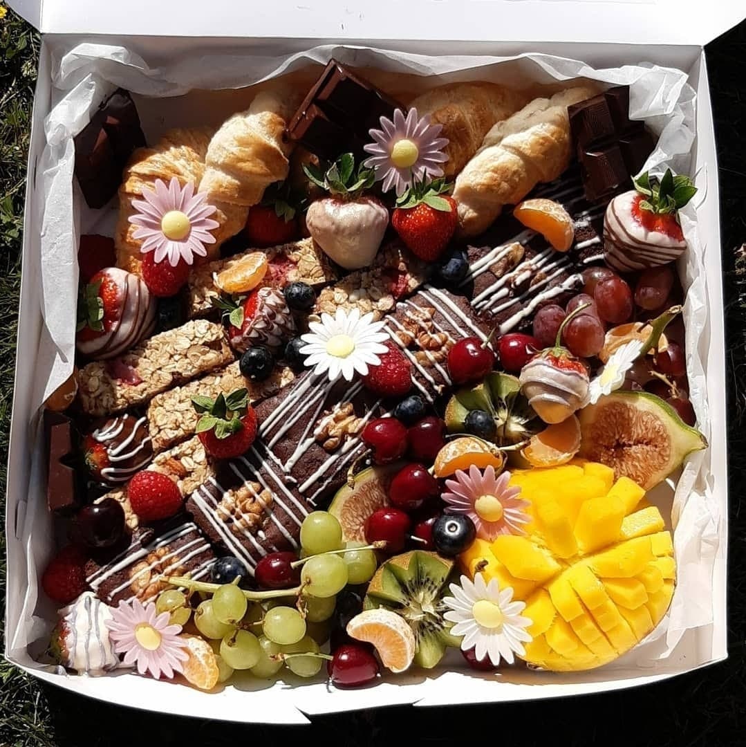 Brunch platter with pastries