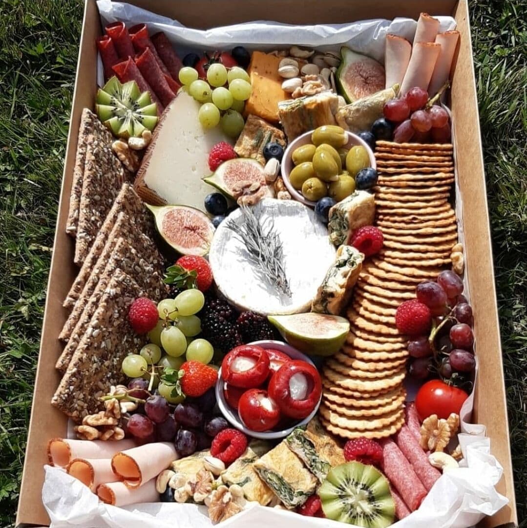 Cheese and charcuterie platter